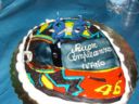 Torta compleanno: casco Valentino