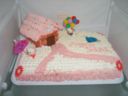 Torta: casetta Hello Kitty