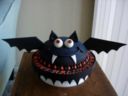 Torta: il nero pipistrello per Halloween