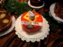 Torta con topolino babbo natale