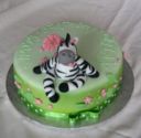 Torta di compleanno: la zebra