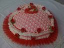 Torta: cuore rosa