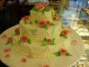 Torta trofeo con rose