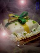 Torta sorpresa con fiocchi