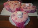 Torta: cuori per Kitty