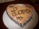Torta cuore meringato