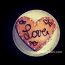 Torta a cuore meringata