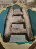Da tifoso Riccardo la torta del HELLAS VERONA a base di salame al cioccolato