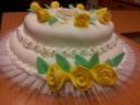 Torta con fiori
