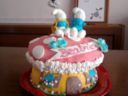 Torta di compleanno: i simpatici PUFFI