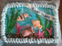 torta di compleanno: fondo marino