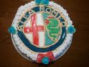 Torta di compleanno: stemma “ALFA ROMEO”