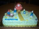 Torta di compleanno con i Puffi