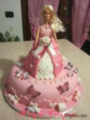 Torta Barbie con caramelle