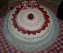 Torta di compleanno: panna e fragole