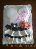Torta di compleanno: tutù bianconero