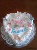 Torta a forma di cuore per anniversario