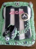 Torta compleanno per un tifoso udinese