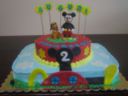 Torta compleanno: casa di Topolino