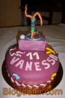 Torta di compleanno: ginnastica artistica