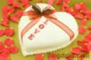 Torta a forma di cuore per San Valentino