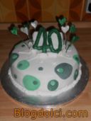 Torta di compleanno con decori