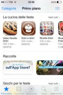 Siamo nella sezione primo piano dell’app store