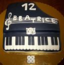 Torta per studentessa di pianoforte