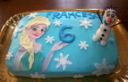 Torta con la principessa Elsa di Frozen