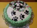 Torta decorata con cagnolino
