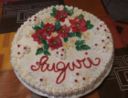Torta con Stelle di Natale