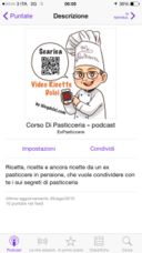 Corso di pasticceria su podcast 