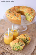 Ciambella salata alle verdure e formaggio