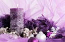Addobbi per la tavola natalizia 2011: “purple style”, ovvero tutto in viola!