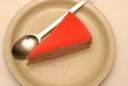 Il cheesecake alla gelatina di melagrana
