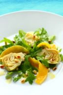 Ricetta antipasto di stagione: Insalatina di aperture con carciofi ed arance