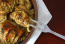 Il pollo pere, cannella e zafferano de “I Menu di Benedetta”