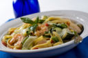 Le tagliatelle con asparagi e gamberi, un primo facile e veloce