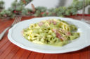 Le tagliatelle al pecorino e prosciutto cotto, un primo piatto per tutti