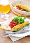 Zucchine ripiene vegetariane al forno