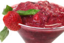 Sorbetto alle fragole e menta senza gelatiera
