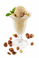 Gelato alle nocciole e miele
