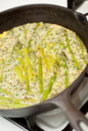Frittata di asparagi con panna acida