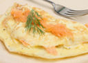 Frittata di caprino e salmone