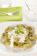 Tortellini con crema di gorgonzola