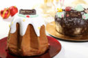 Pandoro decorato con pasta di zucchero