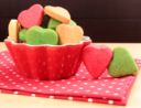 Biscotti colorati per San Valentino