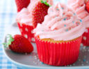 Cupcake alle fragole e panna