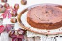 Torta di castagne e cioccolato