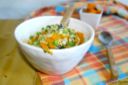 Orzotto con piselli e zucca